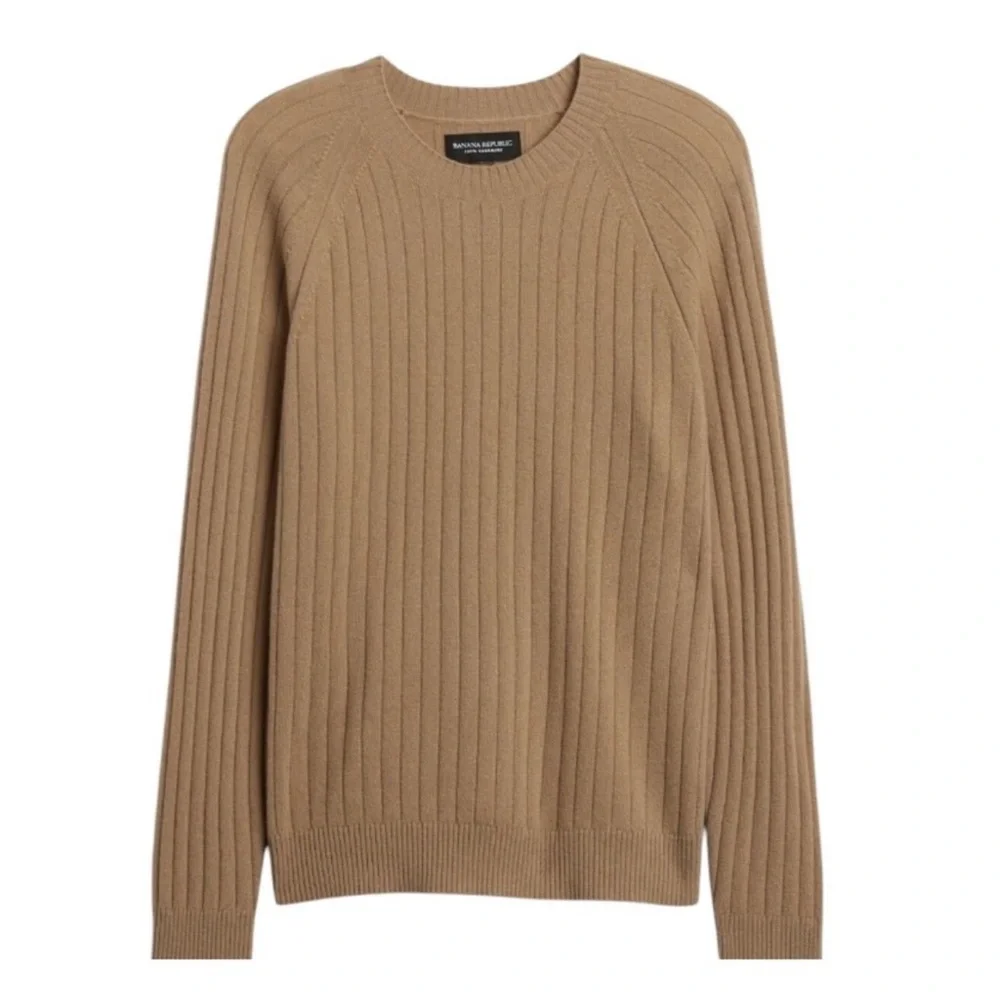 Banana Republic Cashmere Sweater Scola Men’s Camel Medium